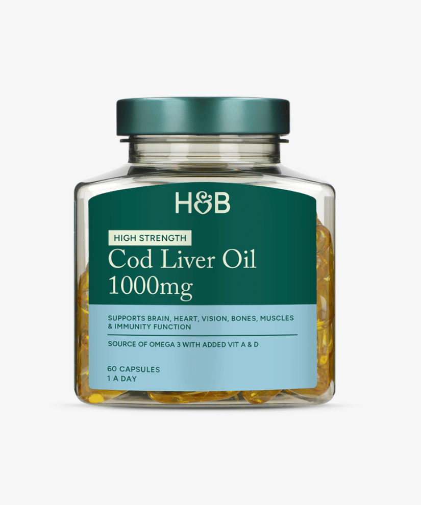 Holland & Barrett Pure Cod Liver Oil 1000mg 60 Capsules