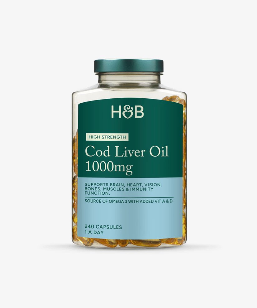 Holland & Barrett Pure Cod Liver Oil 1000mg 240 Capsules