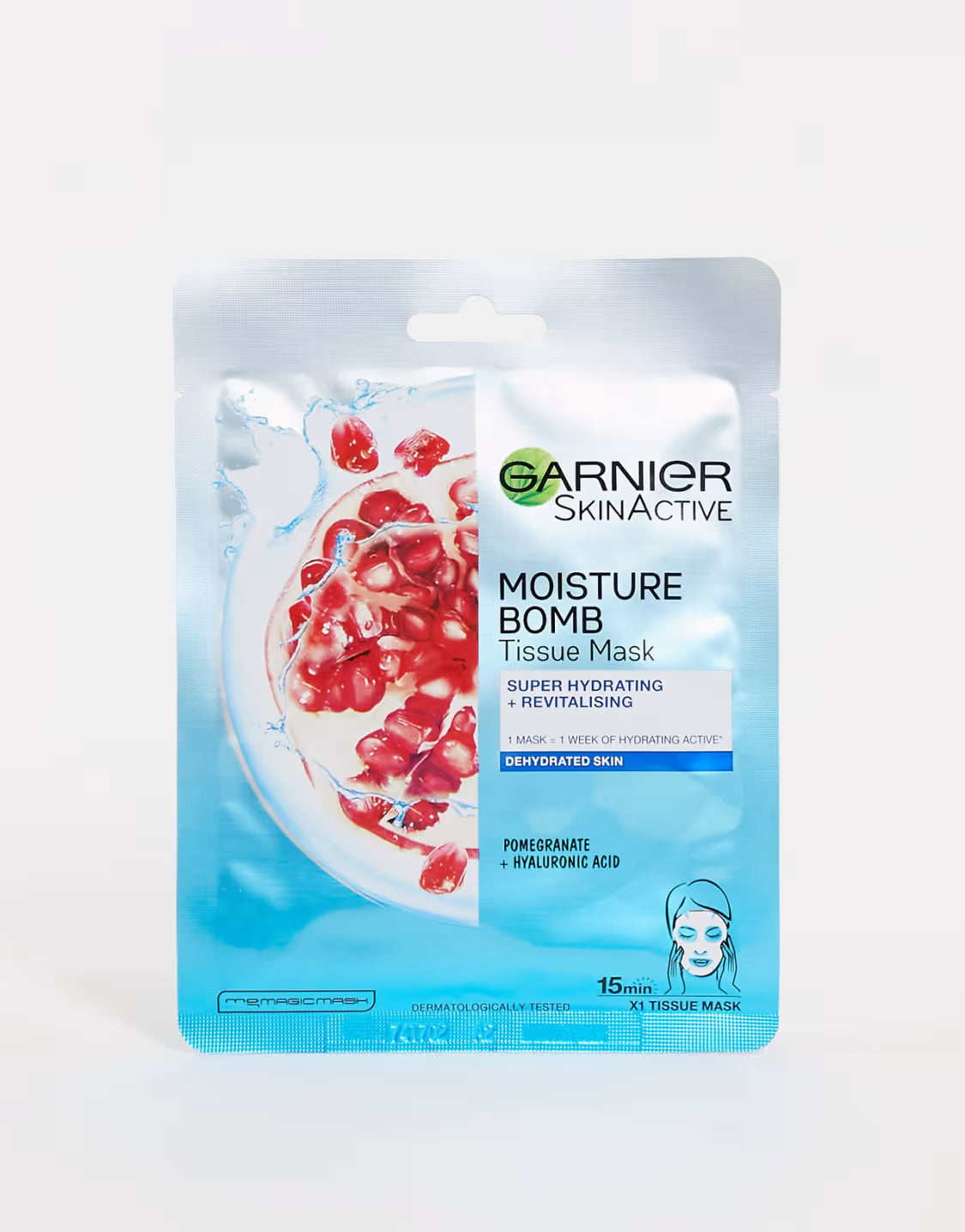 Garnier Moisture Bomb Pomegranate Hydrating Face Sheet Mask