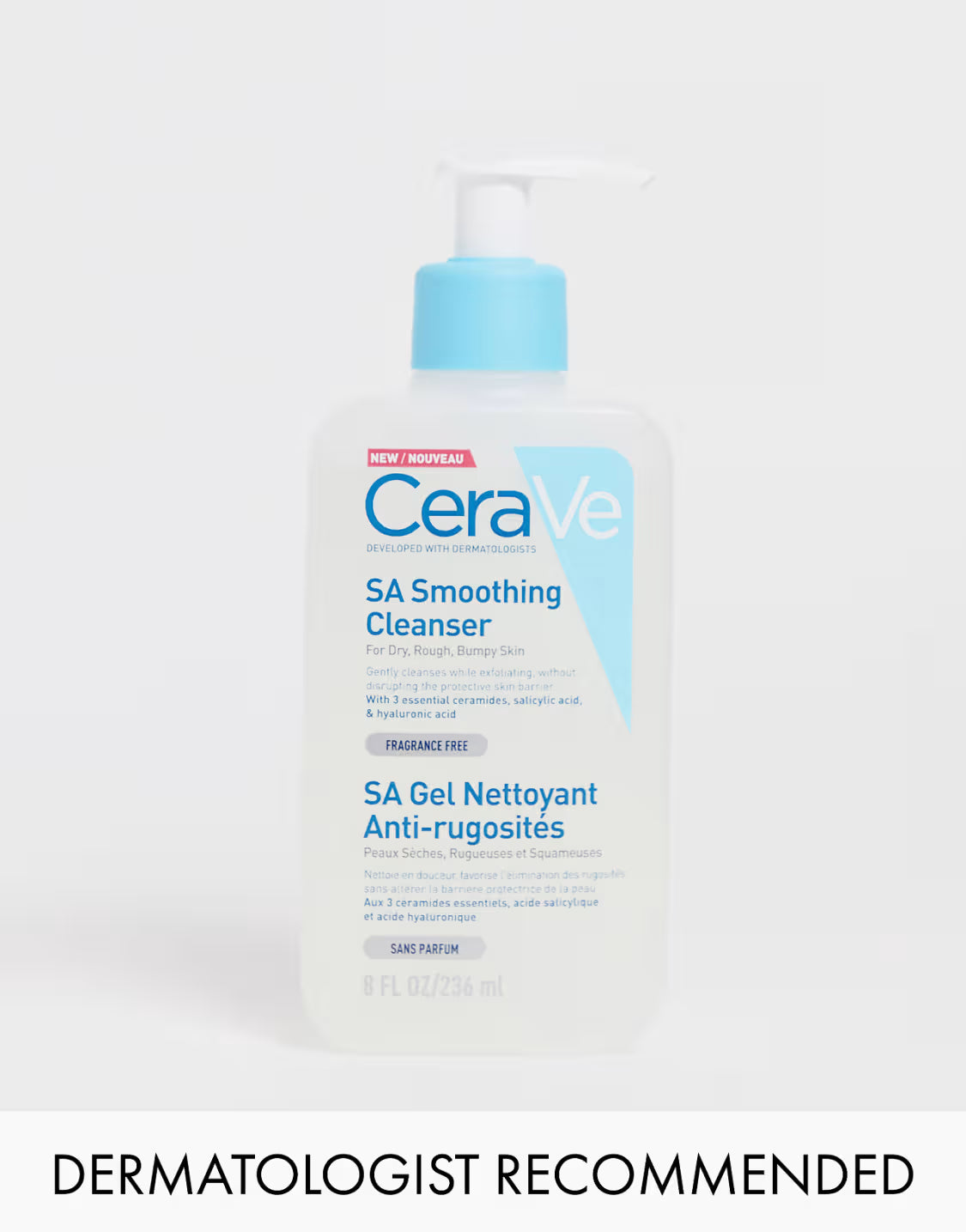 CeraVe SA Smoothing Cleanser with Salicylic Acid for Dry, Rough & Bumpy Skin 236ml