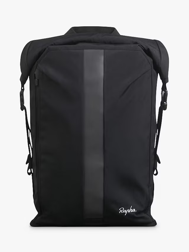 Rapha Water Resistant Roll Top Backpack -Black