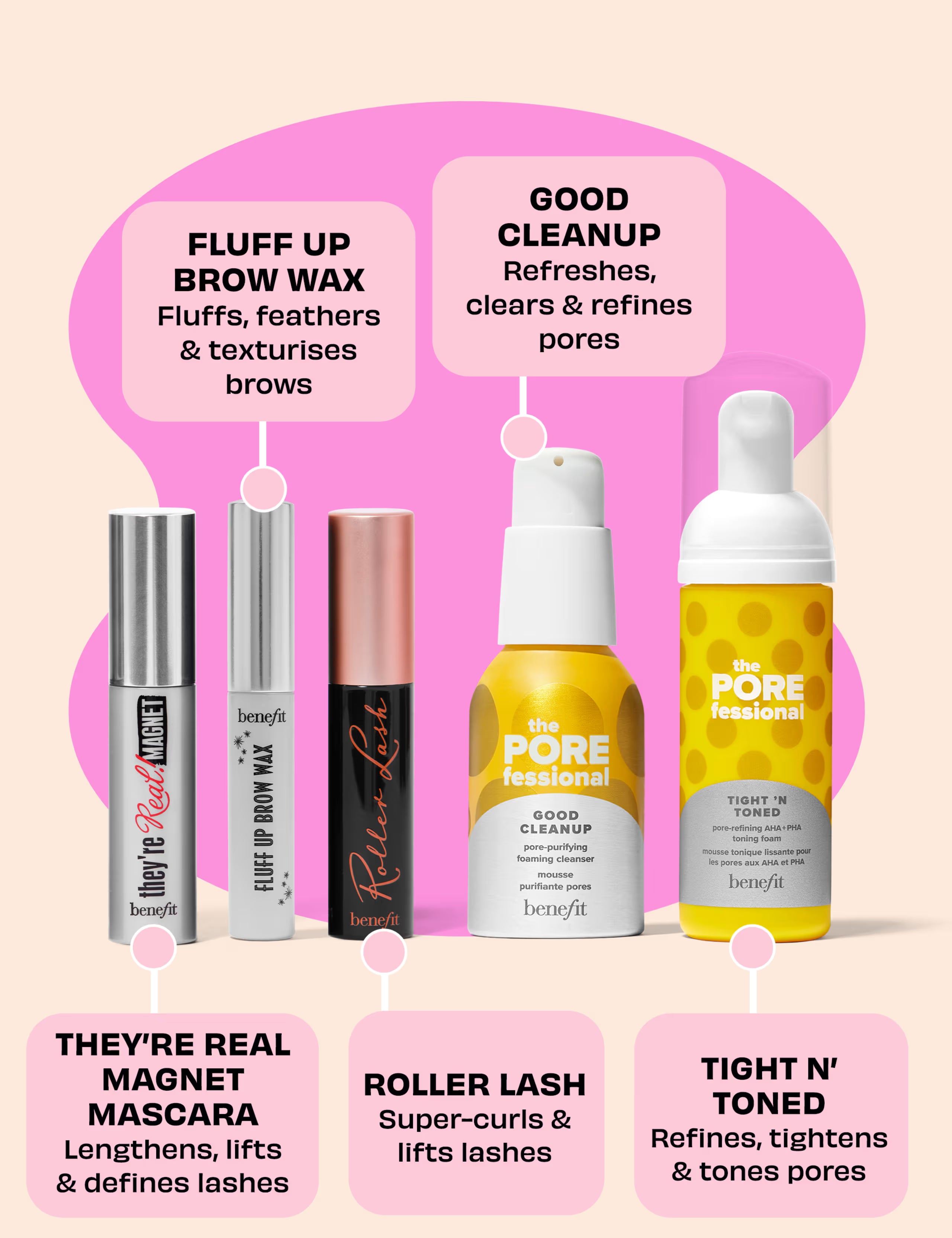 Benefit Bestsellers Makeup & Skincare Gift Set
