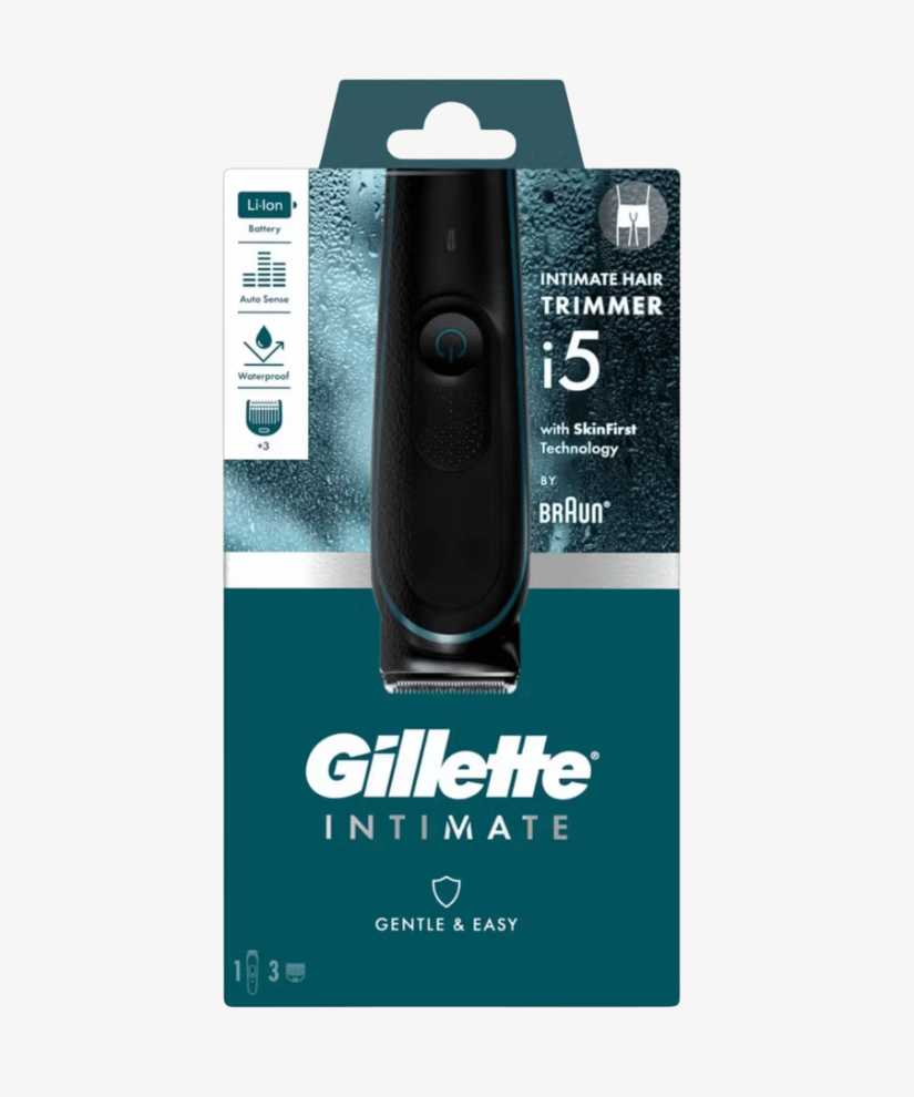 Gillette Body and Intimate Men’s Intimate Trimmer i5, Lifetime Sharp Blades