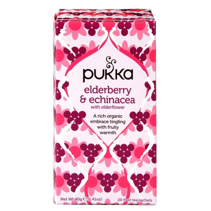Pukka Organic Elderberry & Echinacea Fruit Tea 36g