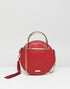 ALDO Circle Crossbody Red Bag With Gold Top Handle