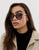 Ted Baker Round Sunglasses in Tort