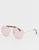 Jeepers Peepers Aviator Sunglasses With Pink Lens