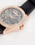 Missguided Watch in Black With Rose Gold Case And Crystal Dial