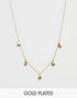 Orelia Gold Plated Shell Multi Drop Necklace