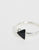 Kingsley Ryan Sterling Silver Black Triangle Detail Ring