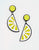 South Beach Resin Lemon Segment Earrings