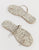 Simmi London Sahara Snake Toe Loop Sandals