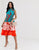 Ted Baker Camelis Printed Colourblock Midi Dress