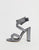 Simmi London Heidi Reflective Block Heeled Sandals