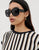 Weekday Atlantic Oversized Sunglasses in Black