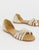 Oasis Flat Huarache Sandals in Gold