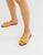 New Look Wide Fit Ring Detail Sandal in Dark Yellow