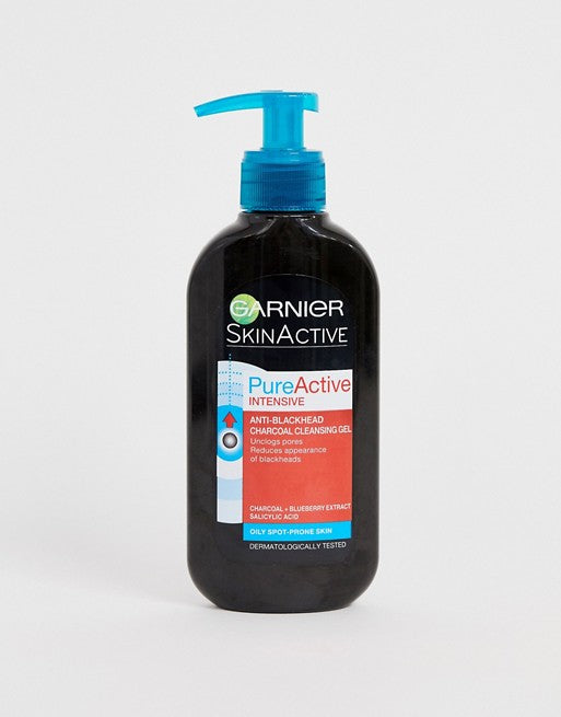 Garnier Pure Active Intensive Anti-Blackhead Charcoal Gel Wash 200ml