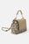 Zara Animal Print Crossbody Bag With Leather Flap