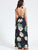 High Split Floral Halterneck Maxi Dress
