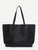 Tassel Detail PU Tote Bag