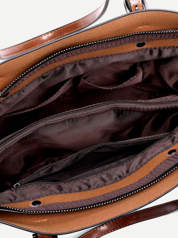 Buckle Decor Tote Bag