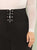 Plus Lace Up Wide Waistband Leggings