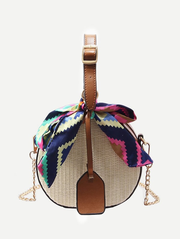 Twilly Scarf Woven Detail Bag