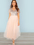 Sequin Top Tulle Dress