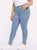 Plus Pocket Patched Crop Skinny Jeans