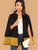 Two Tone Open Front Cape Coat