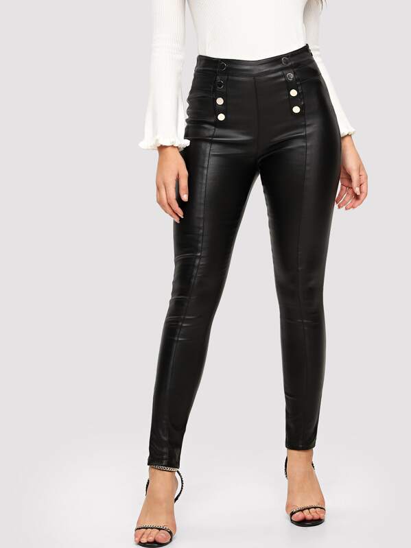 Double Breasted Skinny Jeans