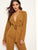 Notched Collar Double Button Plunging Utility Jumpsuit