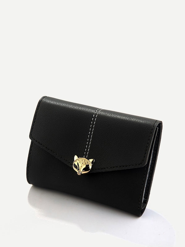 Metal Fox Decor Purse
