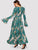 Trumpet Sleeve Floral Maxi Dress