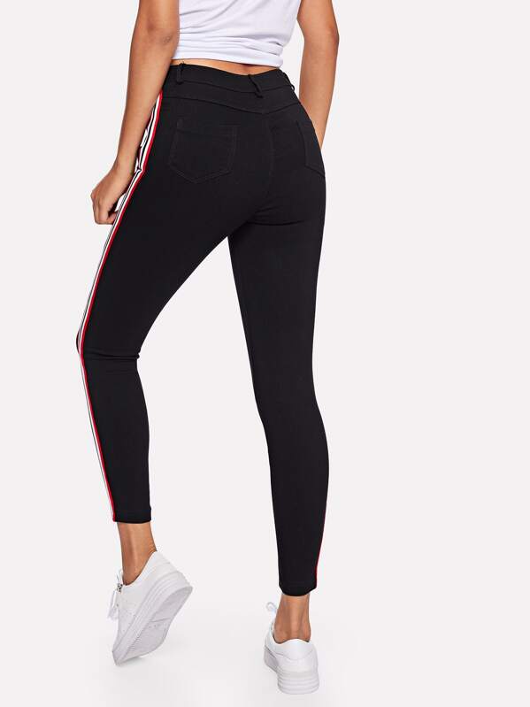 Striped Tape Side Jeans