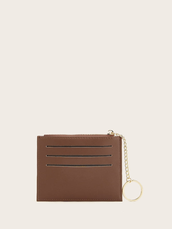 Ring Detail Colour-Block Purse