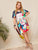 Plus Size Figure Print T-Shirt Dress