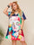 Plus Size Figure Print T-Shirt Dress