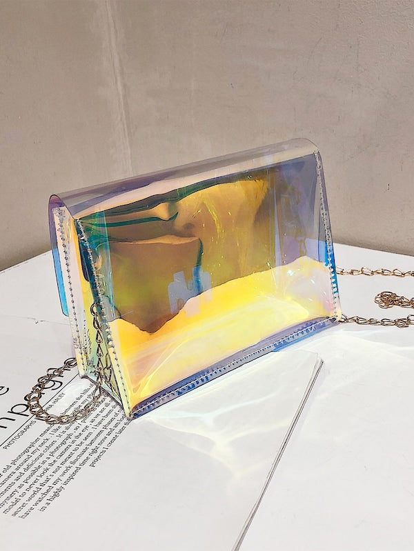 Push Lock Chain Crossbody Bag