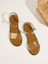 Two Part Transparent Flat Sandals