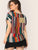 Plus Colourful Striped Top