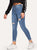 Roll Hem Ripped Skinny Ankle Jeans