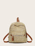 Pocket Front Woven Backpack