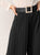 Wide Leg Pleated Trousers With Pearl Beading Belt