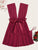 Plus Contrast Lace Knot Waist Dress With Thong