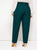 Solid Wide Band Belted Trousers