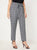 Plus Plaid Paperbag Waist Belted Carrot Trousers