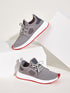 Men Lace-Up Front Mesh Trainers in Grey