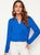 Notch Collar Button Front Blouse